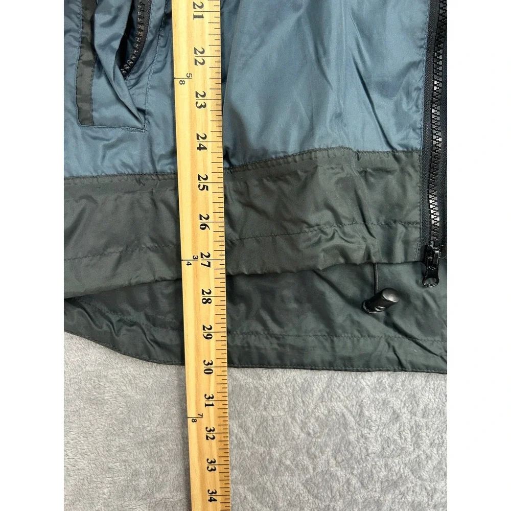 Viking Windigo Packable Rain Jacket‎ Mens Large Blue Black Hooded Windbreaker L